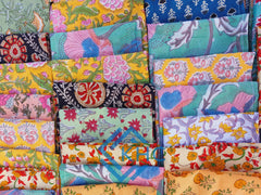 Assorted Cotton Fabric Floral Napkin Lot Of 20 Pcs