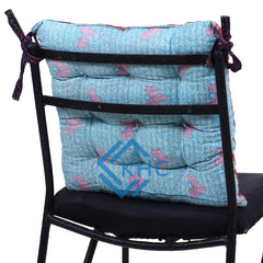 Assorted Vintage-Inspired Kantha Chair Pad - Embroidered Cotton Chair Cushion