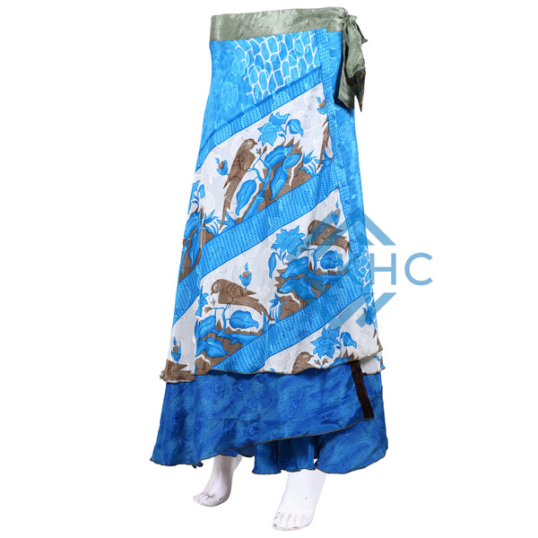 Wholesale Lot Of 10 Pcs Indian Silk Saree Long Skirt