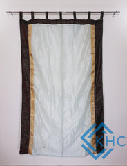 Vintage Handmade Recycled Silk Saree Curtain