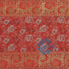 Silk Brocade Table Runner, Luxury Home Decor, Red Table Runner