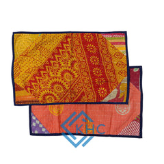 100% Cotton Kantha Table Placemats 2 Pcs Set