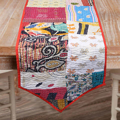 Vintage Handmade Kantha Table Runner