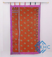 Vintage Kantha Handmade 100% Cotton Fusion Curtains