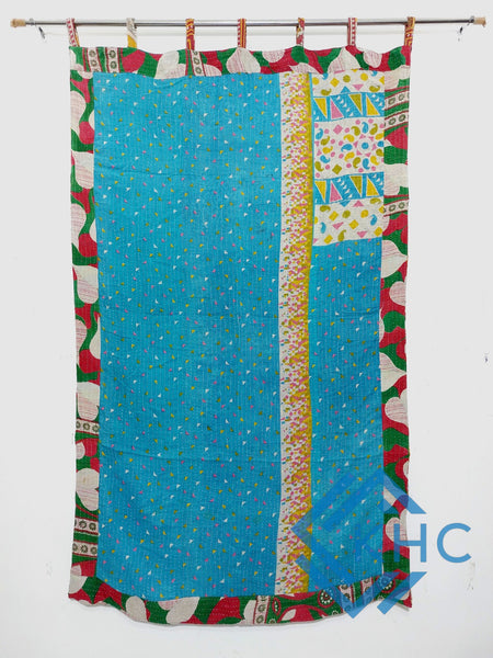 Vintage Kantha Handmade 100% Cotton Fusion Curtains